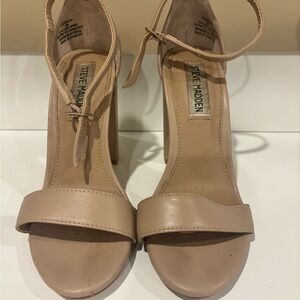 Steve Madden Nude Block Heel Sandals